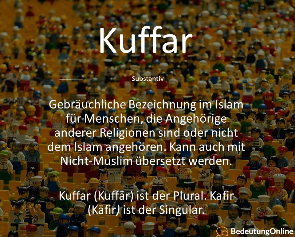 Was bedeutet Kufr / Kuffar auf deutsch? Übersetzung und Bedeutung erklärt