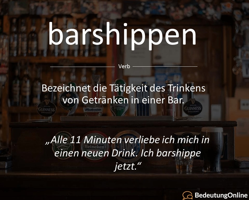 parshippen, Barshippen, paarschiffen, alle elf Minuten