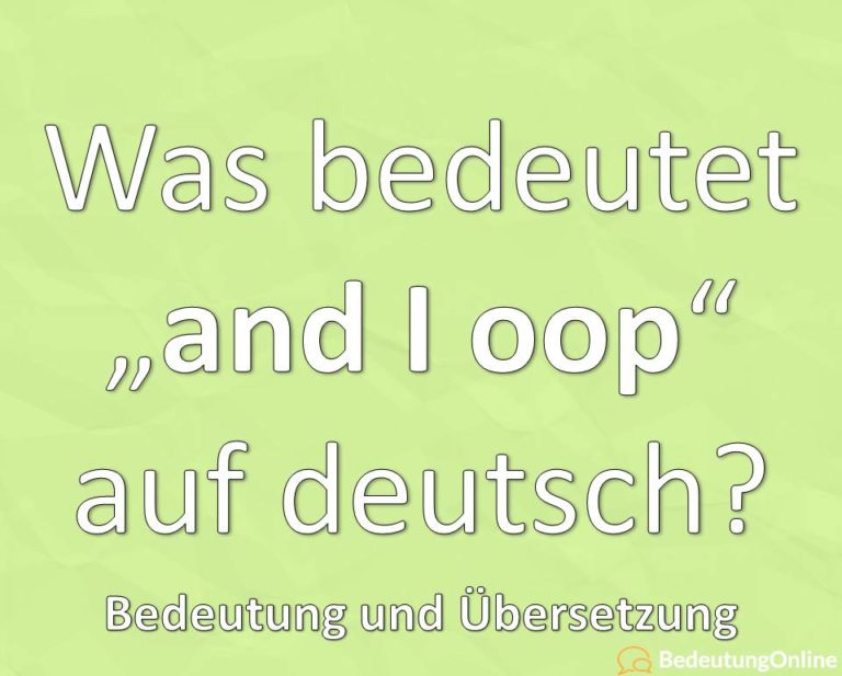 Was Bedeutet Do Auf Deutsch