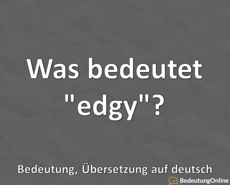 Was Bedeutet Cool Auf Deutsch