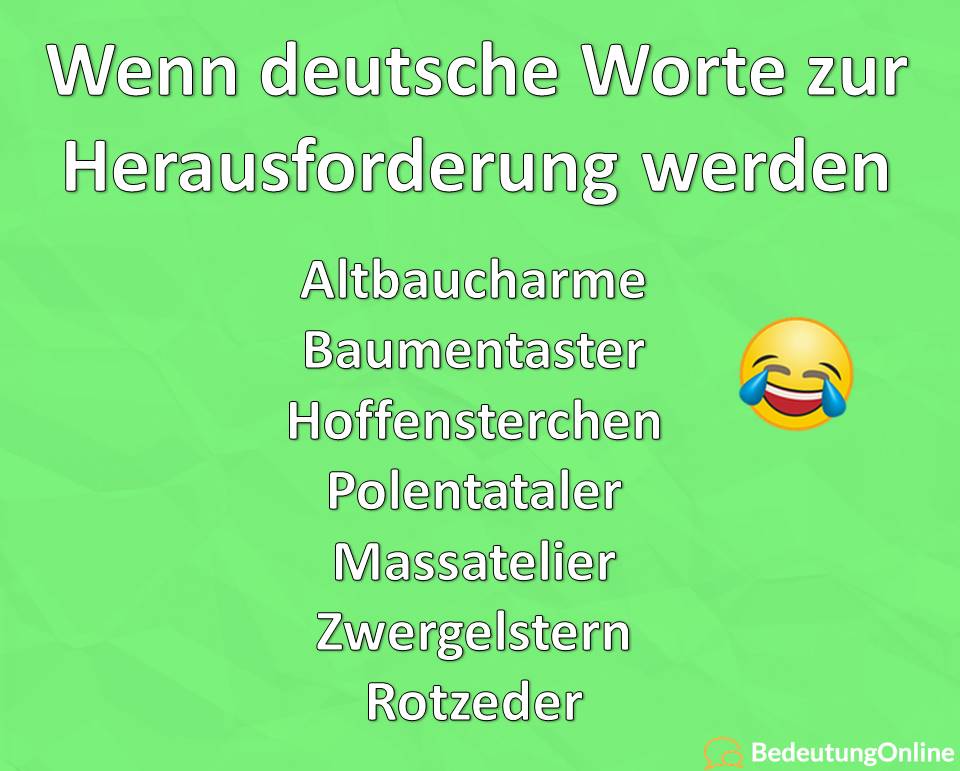 +70 schwer zu lesende deutsche Worte / Wörter mit ungünstiger Silbentrennung (Liste)