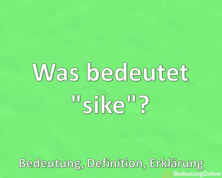 Was Bedeutet Das Englische Wort