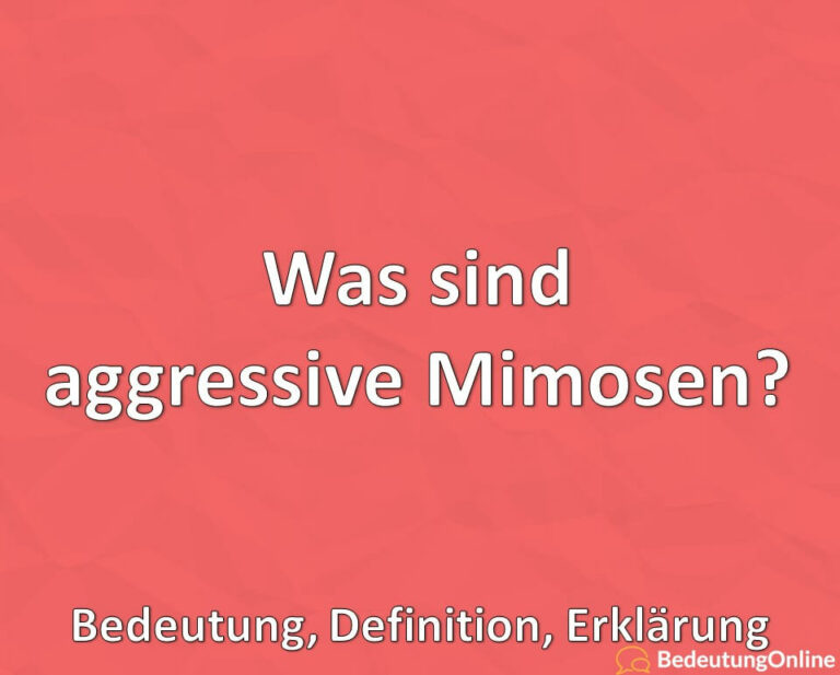 Mimosen Bedeutung