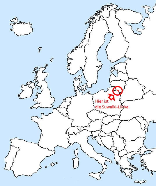 Suwalki Lücke, Suwalki Korridor, Wo, Europa.jpg