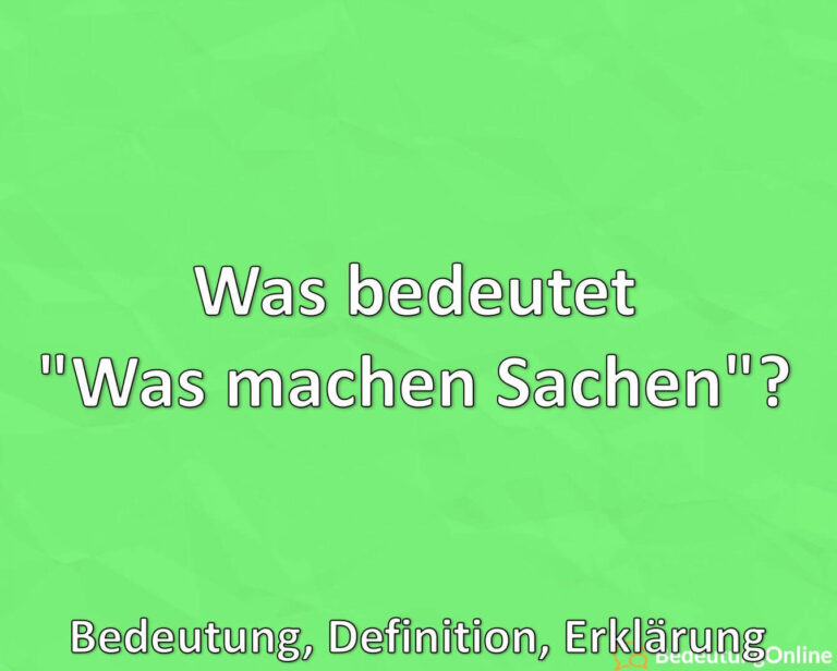 Antwort Auf Was Machen Sachen