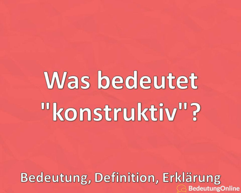 Was bedeutet 