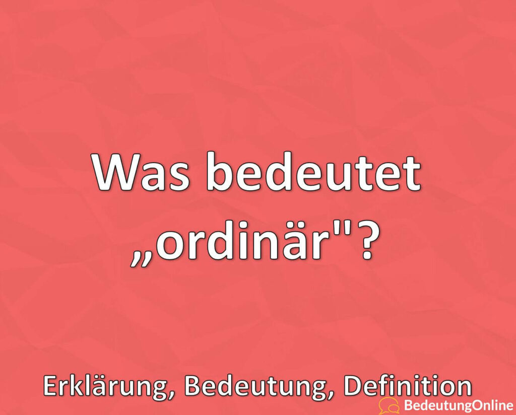 Was bedeutet 