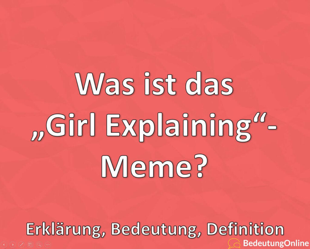Was ist das „Girl Explaining“-Meme? Erklärung, Bedeutung, Definition ...