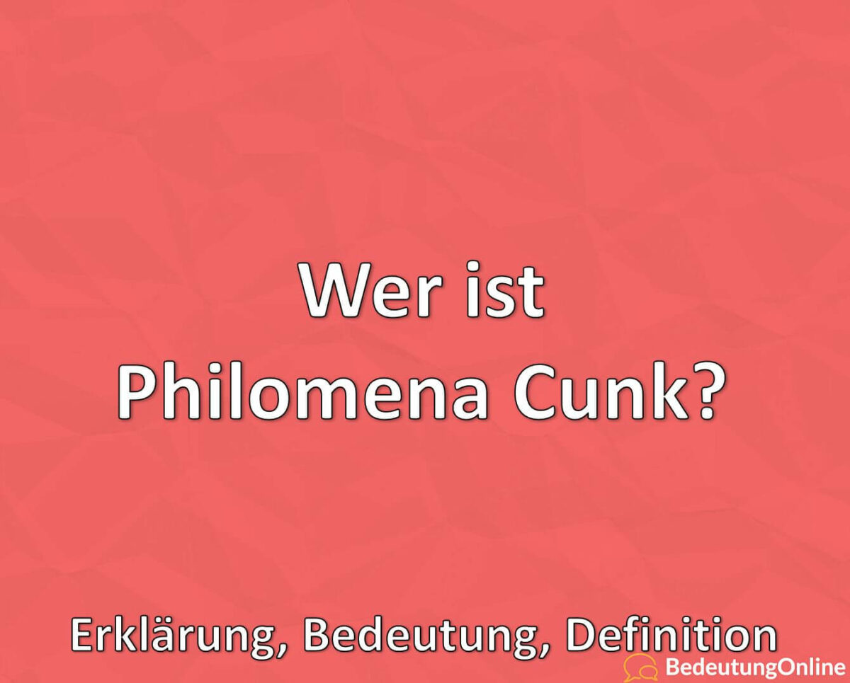 Wer ist Philomena Cunk, Erklärung, Bedeutung, Definition