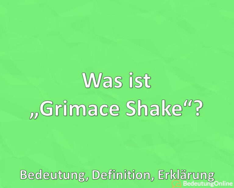 Was ist der „Grimace Shake“? TikTok, Bedeutung, Erklärung, Definition