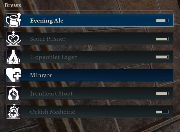 Brew kettles, beers, brews, Return to Moria