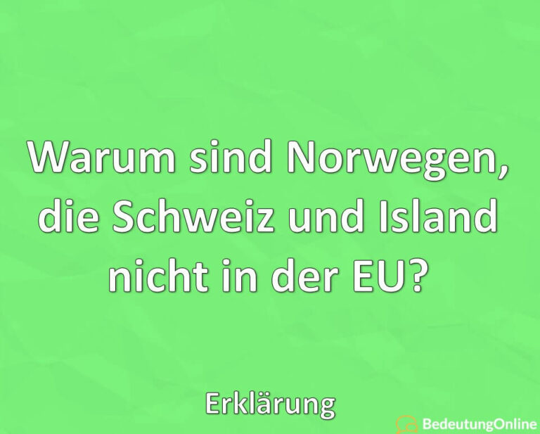 Warum Ist Norwegen Nicht In Der Eu www.bedeutungonline.de